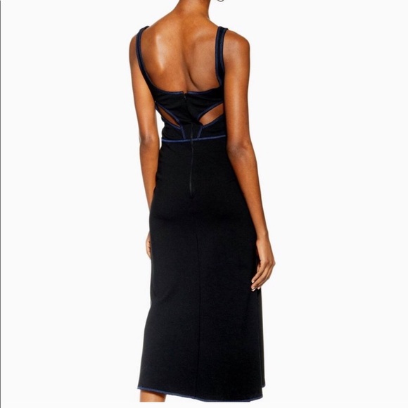TOPSHOP Racer bodycon midi dress - Picture 4 of 5